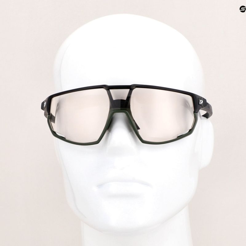 Julbo Rush R Eactiv 0-3 High Contrast matiniai juodi/akio spalvos dviratininkų akiniai 10