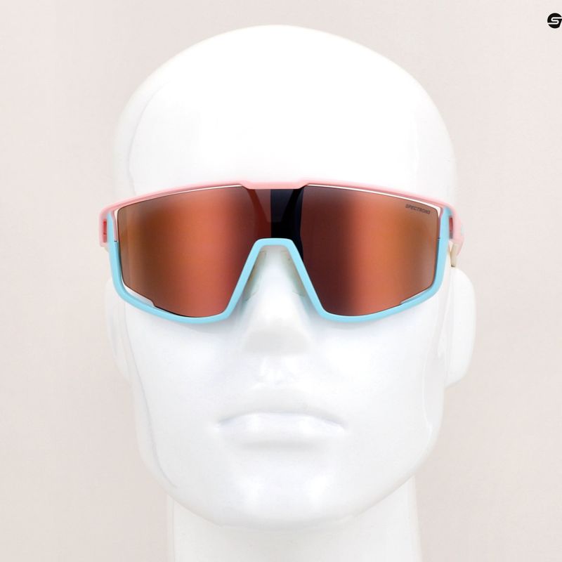 Julbo Fury Spectron 3Cf matiniai pastelinės rožinės/šviesiai mėlynos spalvos dviračių akiniai 9