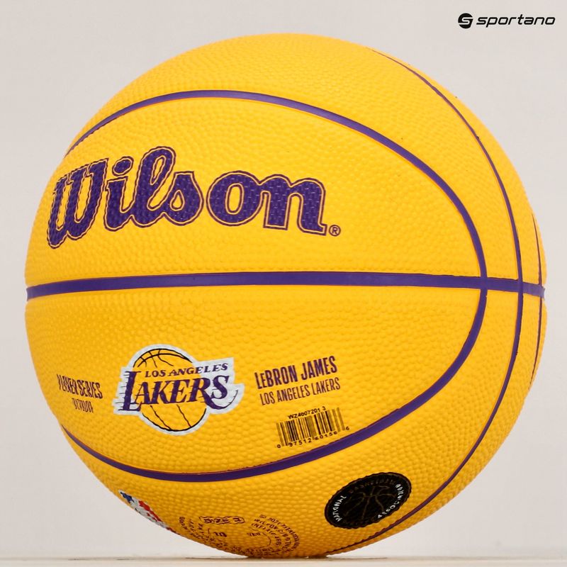Wilson NBA Player Icon Mini Lebron basketball WZ4007201XB3 dydis 3 8