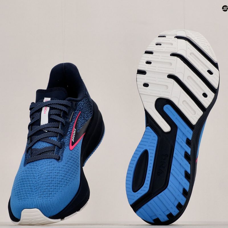 Vyriški Brooks Launch 10 peacot/marina blue/pink glo moteriški batai 19