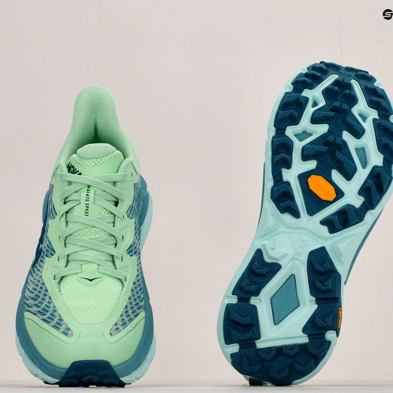 Moteriški bėgimo bateliai HOKA Mafate Speed 4 lime glow/ocean mist 13