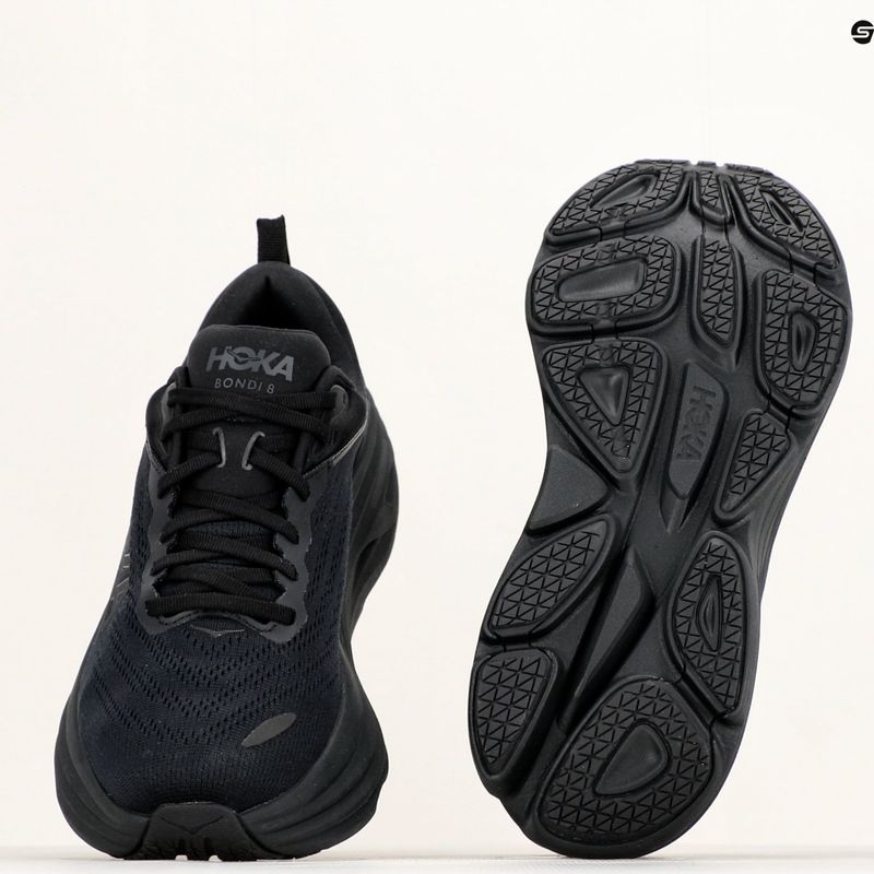 Vyriški bėgimo bateliai HOKA Bondi 8 black/black 12