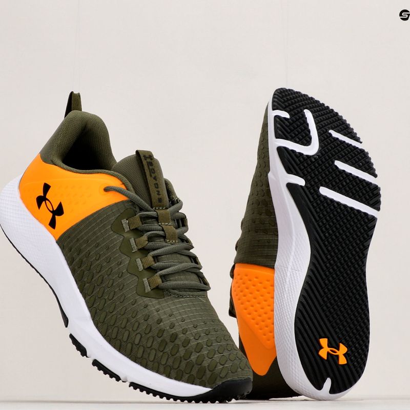 "Under Armour Charged Engage 2" vyriški treniruočių bateliai marine from green/formula orange/black 17