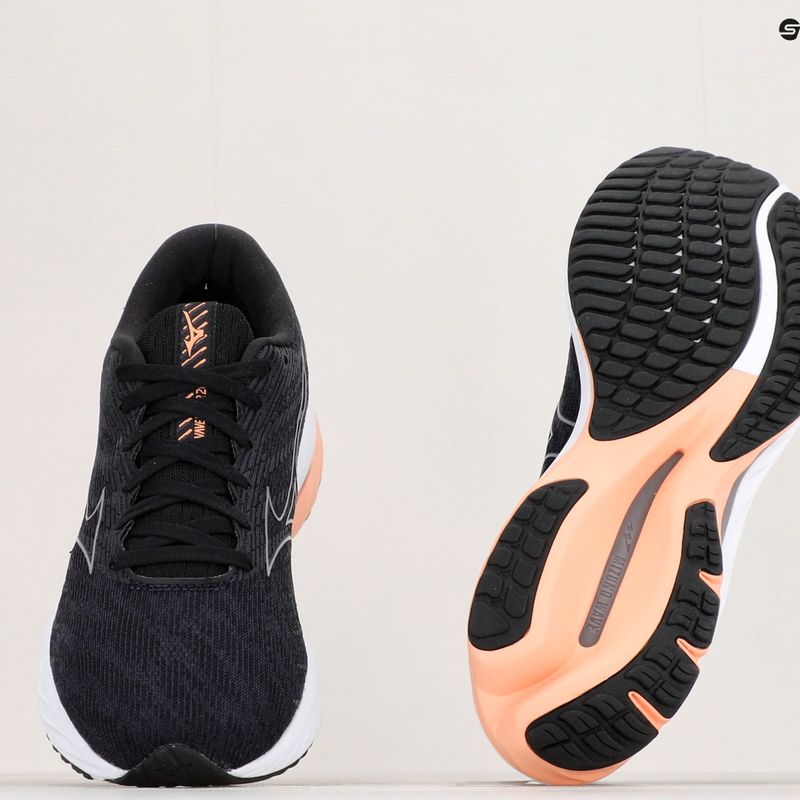 Moteriški bėgimo bateliai Mizuno Wave Rider 26 odyssey grey/quicksilver/salmon 12