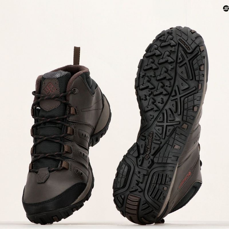 Columbia Woodburn II Chukka WP Omni-Heat vyriški trekingo batai cordovan/garnet red 20