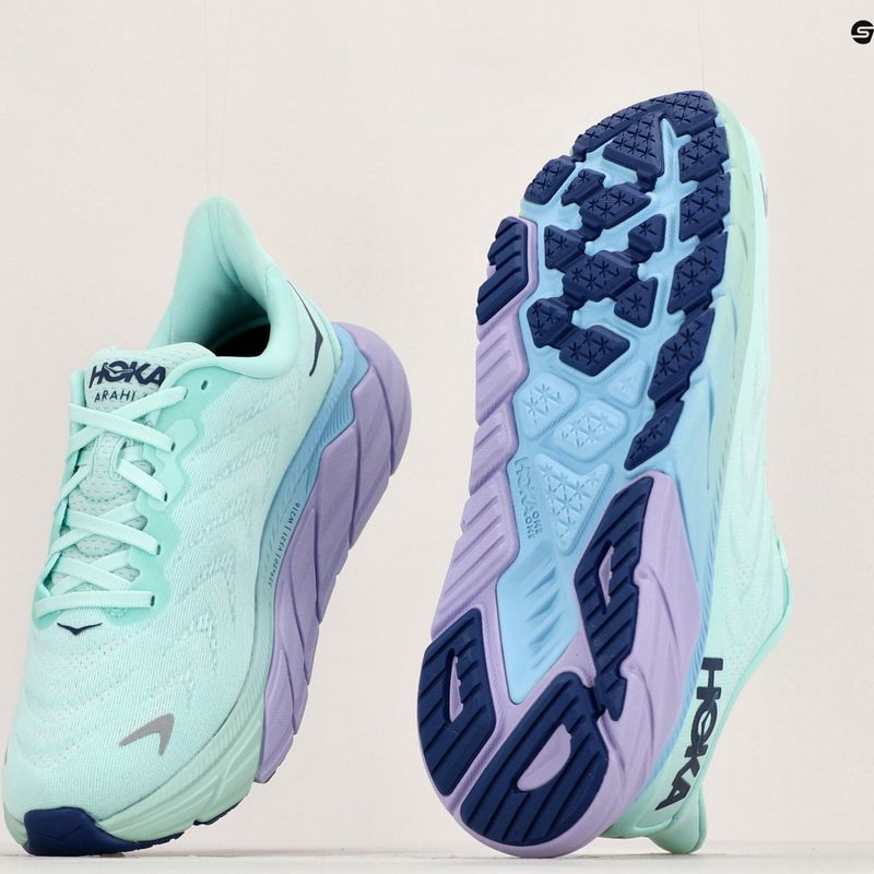 Moteriški bėgimo bateliai HOKA Arahi 6 sunlit ocean/lilac mist 21