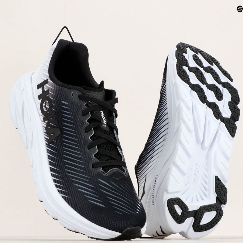 Vyriški bėgimo bateliai HOKA Rincon 3 black/white 19