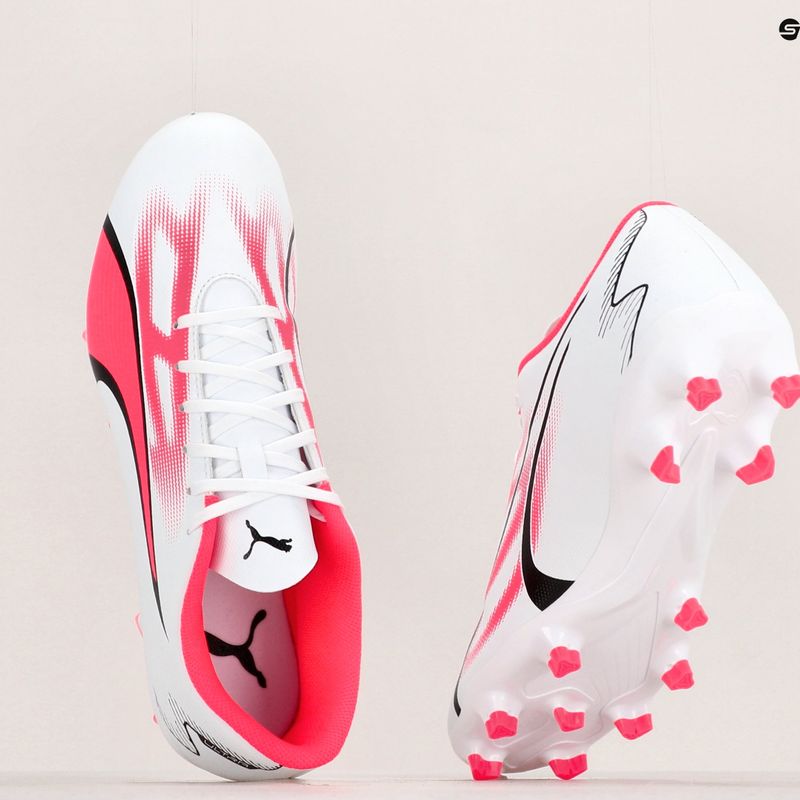 Vyriški futbolo bateliai PUMA Ultra Play FG/AG puma white/puma black/fire orchid 17
