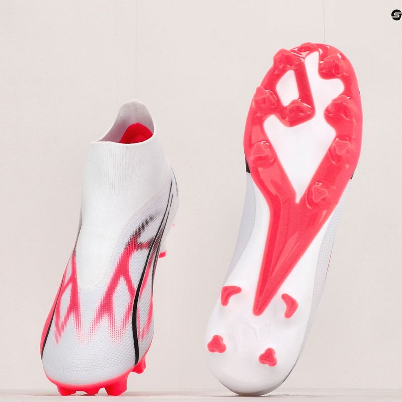 Vyriški futbolo bateliai PUMA Ultra Match+ Ll FG/AG puma white/puma black/fire orchid 14