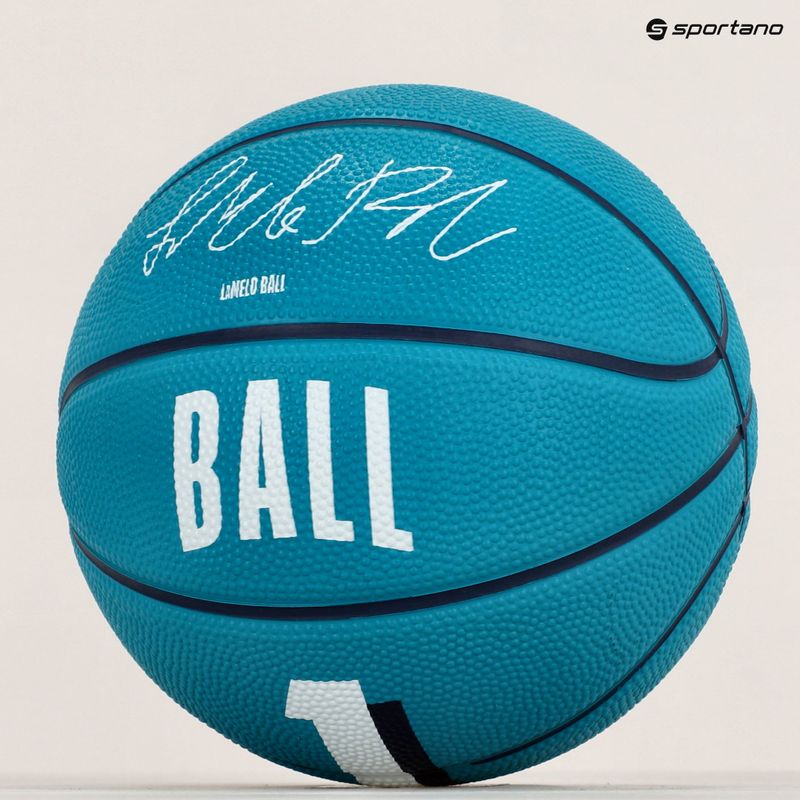 Wilson NBA Player Icon Mini Lamelo krepšinio kamuolys WZ4012901XB3 dydis 3 8