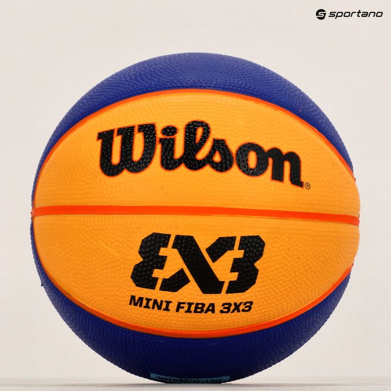 Wilson Fiba 3X3 Mini Rubber krepšinio kamuolys WTB1733XB 3 dydžio 7