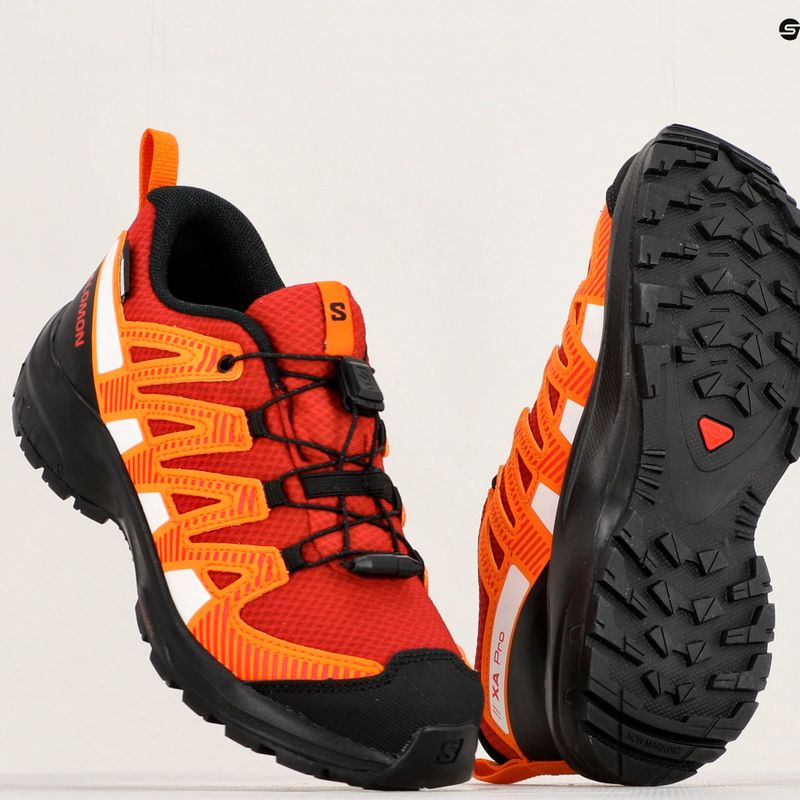 Salomon Xa Pro V8 CSWP red/black/opeppe vaikiški trekingo batai 18