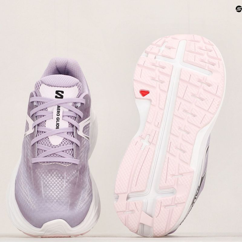 Moteriški bėgimo bateliai Salomon Aero Glide orchid bloom/cradle pink/white 19