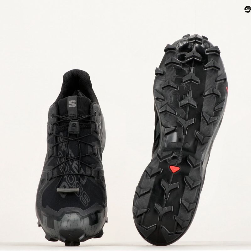 Vyriški bėgimo bateliai Salomon Speedcross 6 GTX black/black/phantom 12