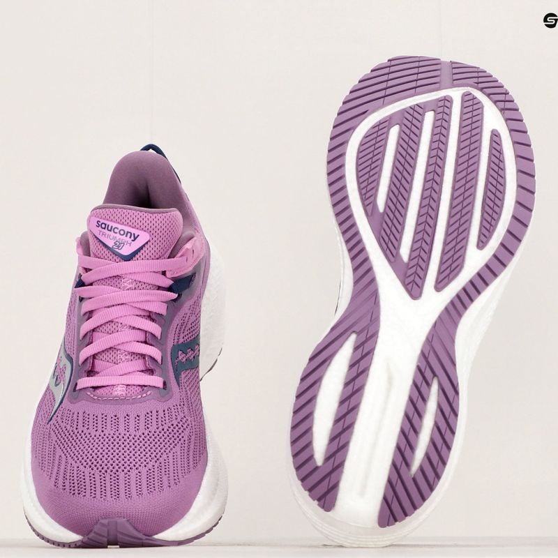 Moteriški bėgimo bateliai Saucony Triumph 21 grape/indigo 12