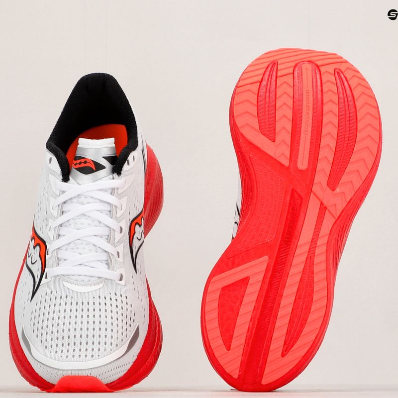 Vyriški bėgimo bateliai Saucony Endorphin Speed 3 white/blck/vizi 12