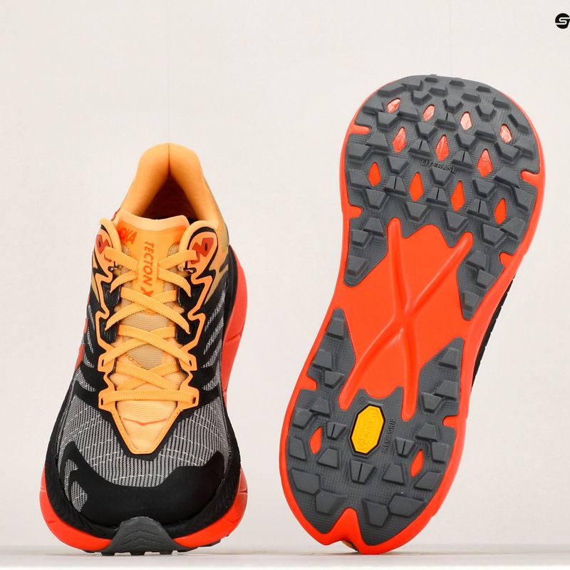 Vyriški bėgimo bateliai HOKA Tecton X 2 black/flame 20