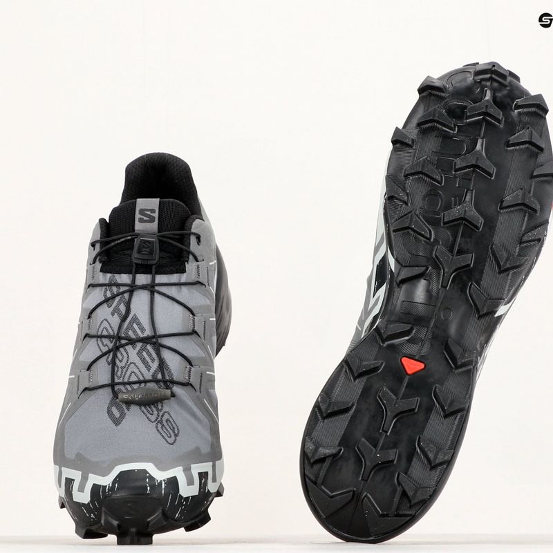 Salomon Speedcross 6 vyriški bėgimo bateliai quiet shade/black/pearl blue 15