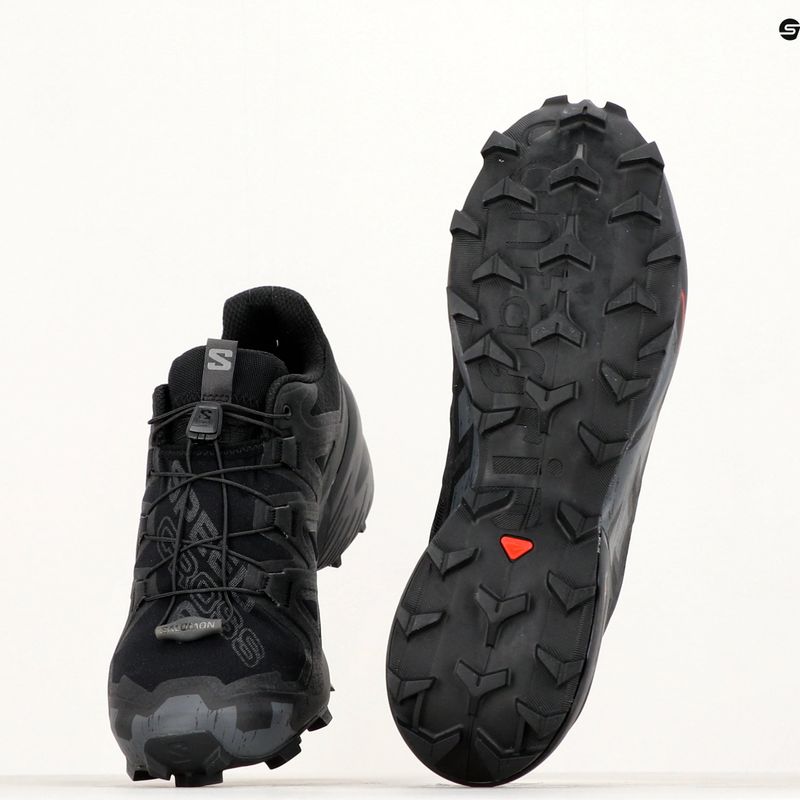 Vyriški bėgimo bateliai Salomon Speedcross 6 black/black/phantom 15