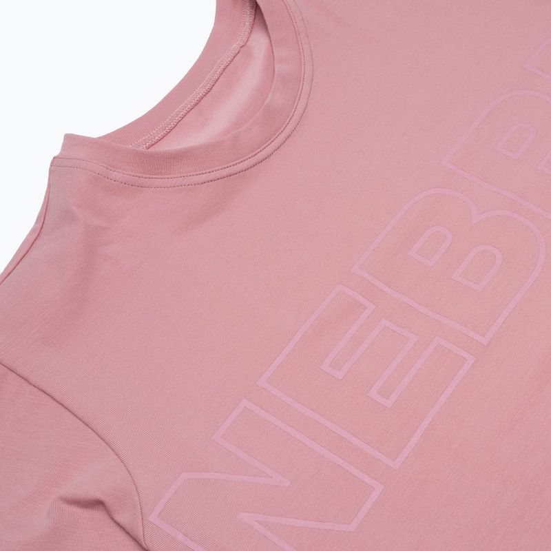 Moteriški treniruočių marškinėliai NEBBIA Invisible Logo old rose 10