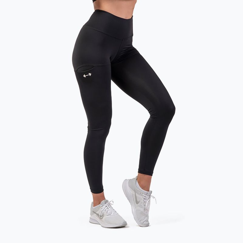 Moteriškos tamprės NEBBIA Active High-Waist Smart Pocket black 402 5