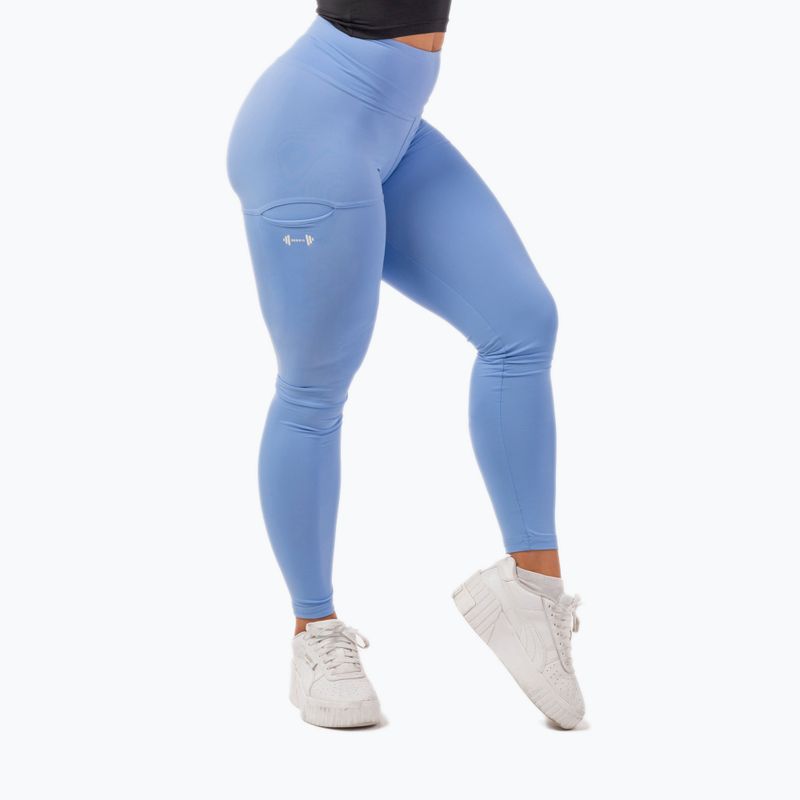 Moteriškos tamprės NEBBIA Active High-Waist Smart Pocket blue 4022420 5