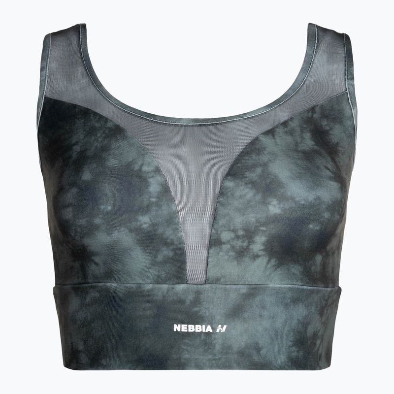 NEBBIA Mesh Sports 'Breathe' camo žalia fitneso liemenėlė 4