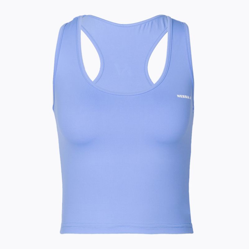 Moteriška treniruočių liemenėlė NEBBIA Sporty Slim Fit Crop blue 4222420