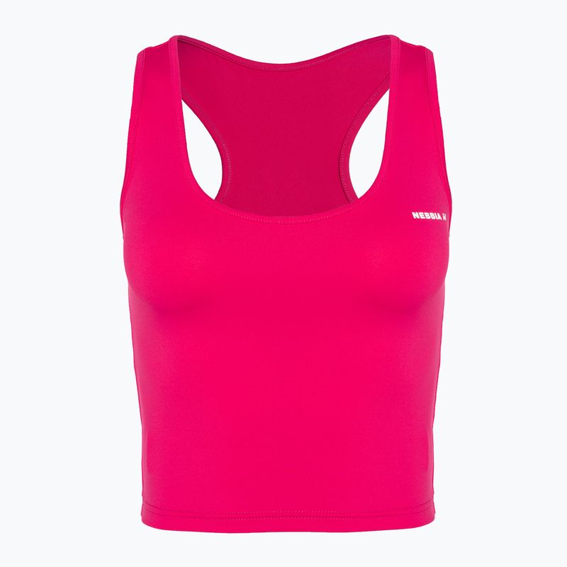 Moteriškas treniruočių marškinėlis NEBBIA Sporty Slim Fit Crop pink 4