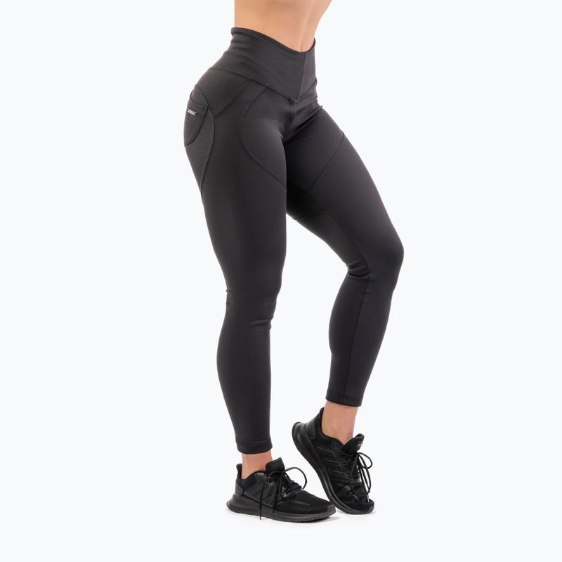 Moteriškos treniruočių tamprės NEBBIA Lifting Effect Bubble Butt black