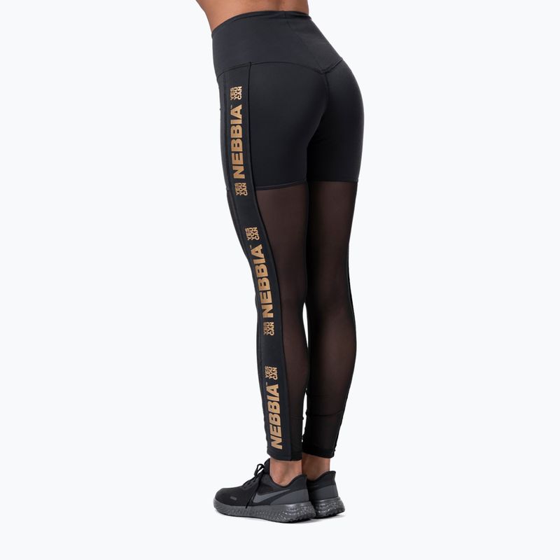 Moteriškos treniruočių kelnės NEBBIA Gold Mesh black 8290110 2
