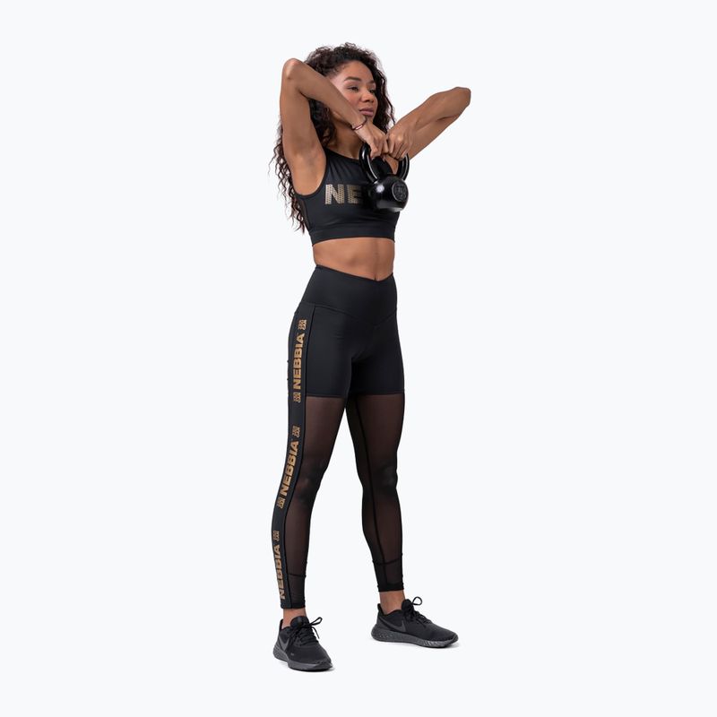 Moteriškos treniruočių kelnės NEBBIA Gold Mesh black 8290110 3
