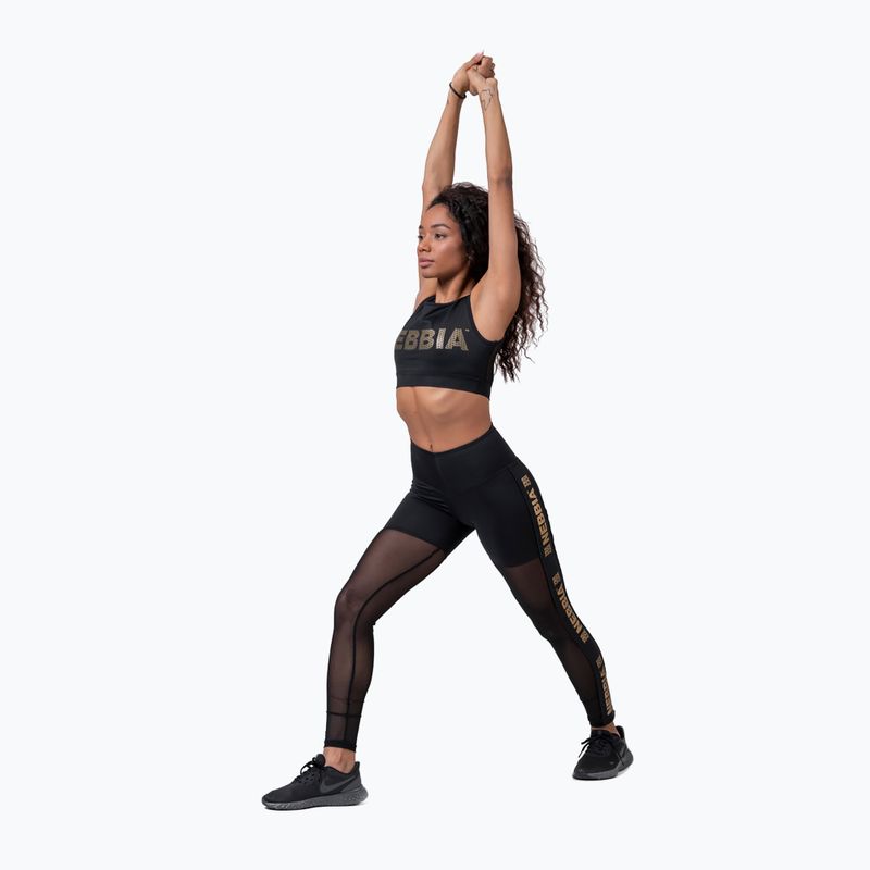 Moteriškos treniruočių kelnės NEBBIA Gold Mesh black 8290110 6