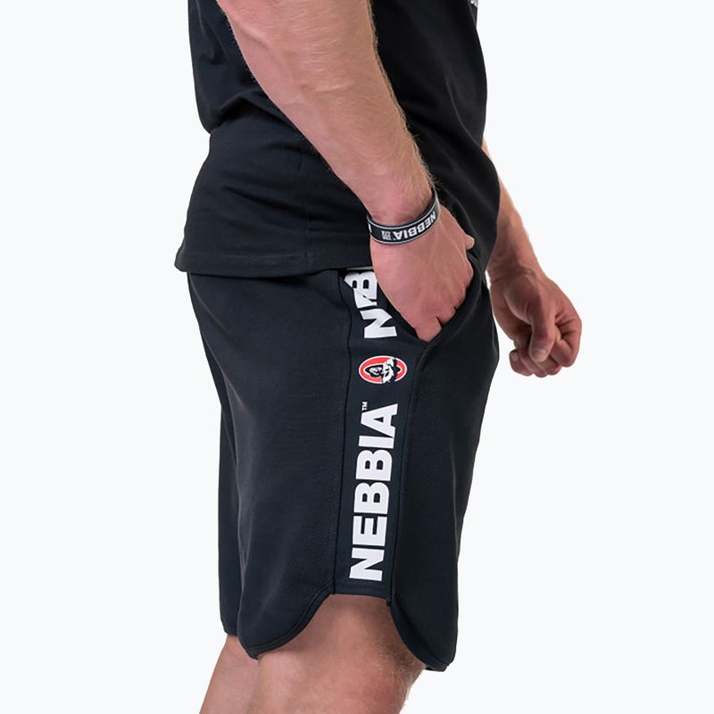 NEBBIA Legend-Approved vyriški treniruočių šortai juodi 1950130 3