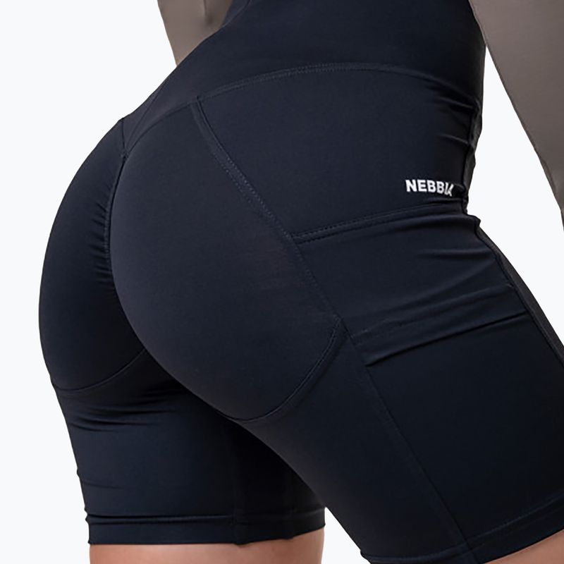 NEBBIA Biker Fit & Smart moteriški treniruočių šortai juodi 5750110 3