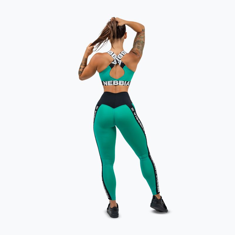 Sportinė liemenėlė NEBBIA Iconic green 3