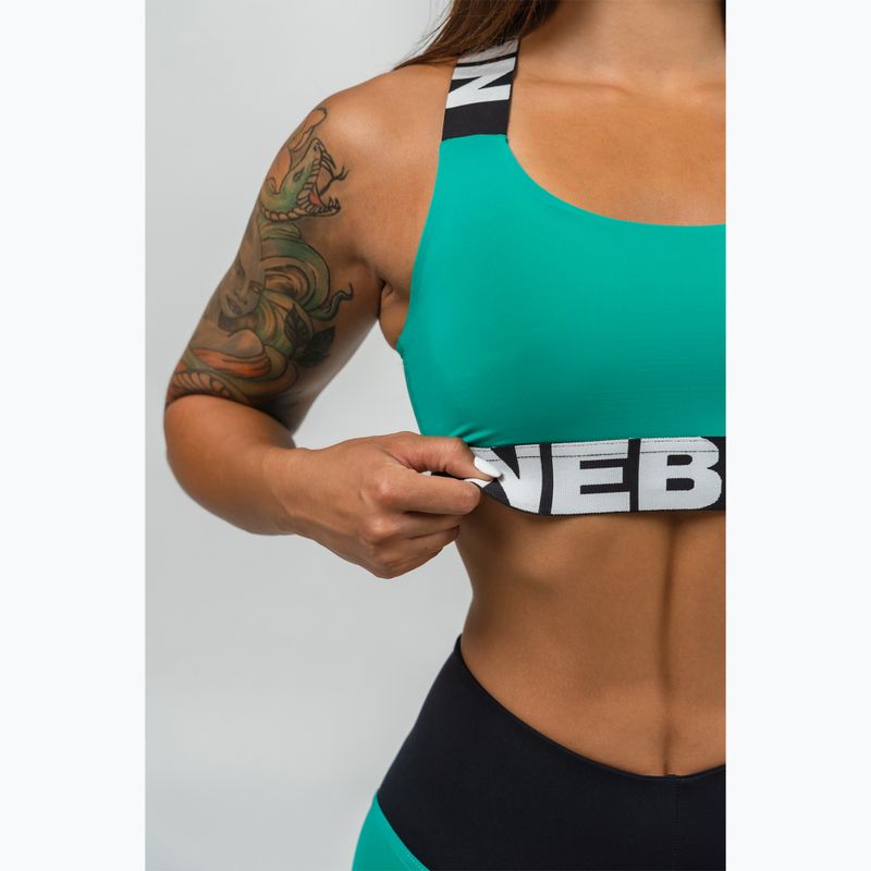 Sportinė liemenėlė NEBBIA Iconic green 6