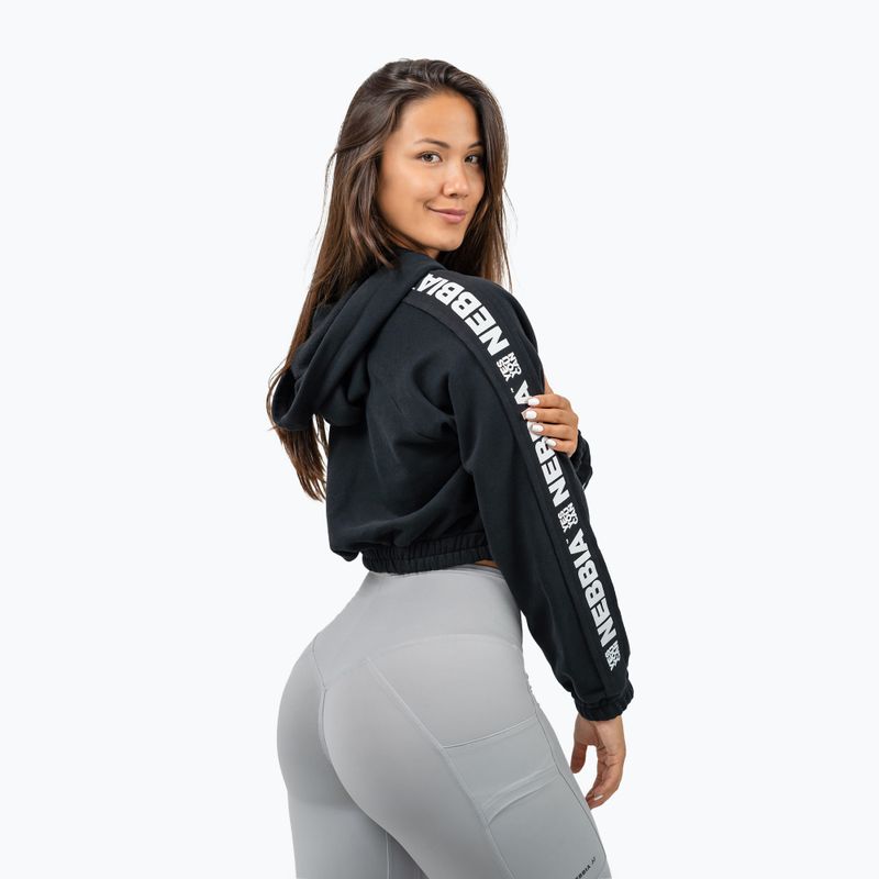 Moteriškas džemperis NEBBIA Crop Hoodie Iconic black 3