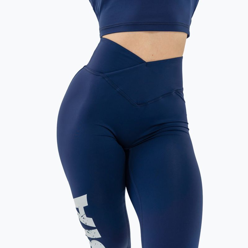 Moteriškos treniruočių tamprės NEBBIA Glute Check High Waisted dark blue 5