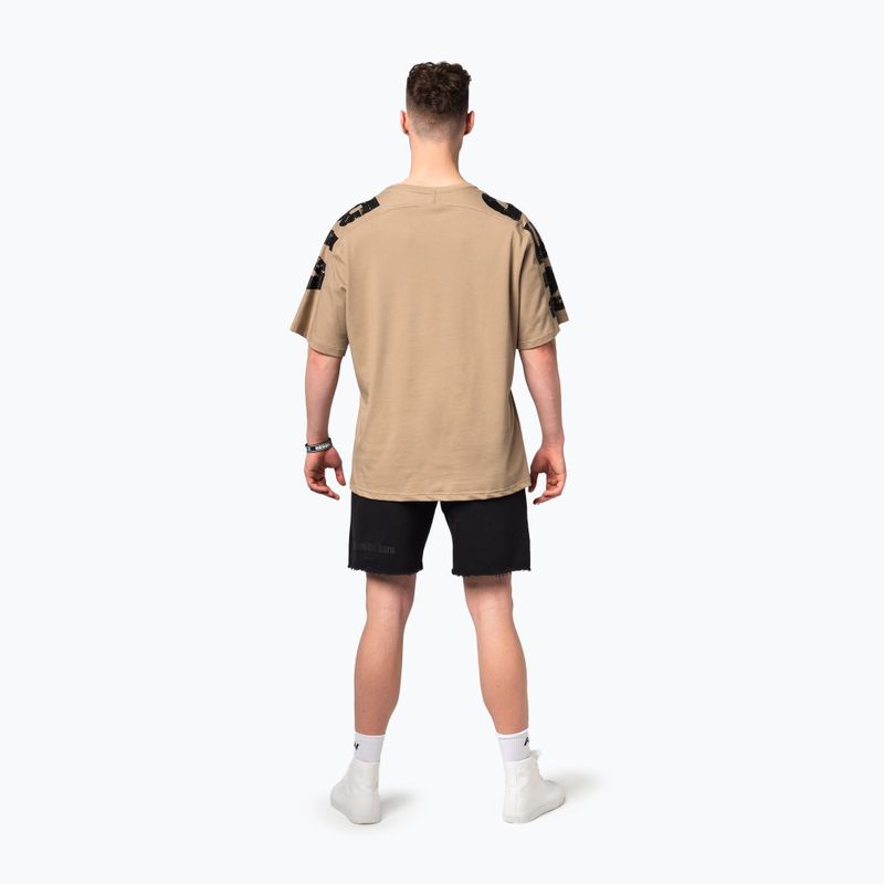 Vyriški treniruočių marškinėliai NEBBIA Lifting Club light brown 3
