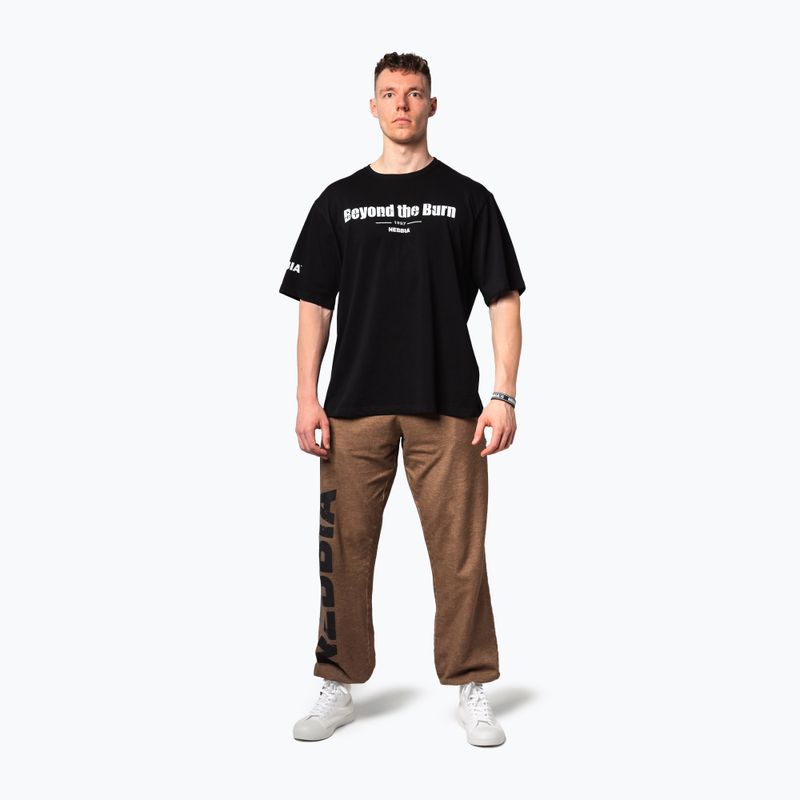 Vyriški treniruočių marškinėliai NEBBIA Heavyweight Grind black 2