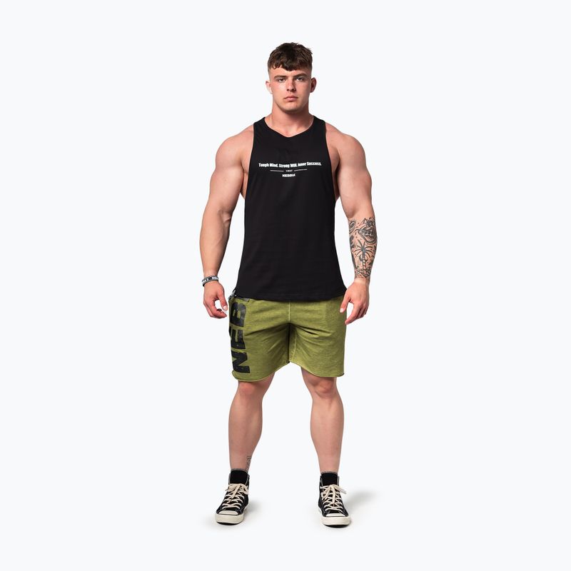 Vyriškas treniruočių tank topas NEBBIA Flexin black 2