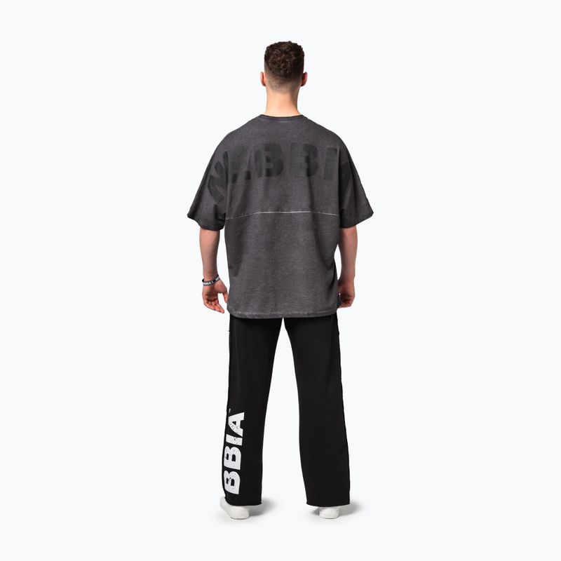 Vyriški treniruočių marškinėliai NEBBIA Washed-Off Heavyweight No Shortcuts black 3