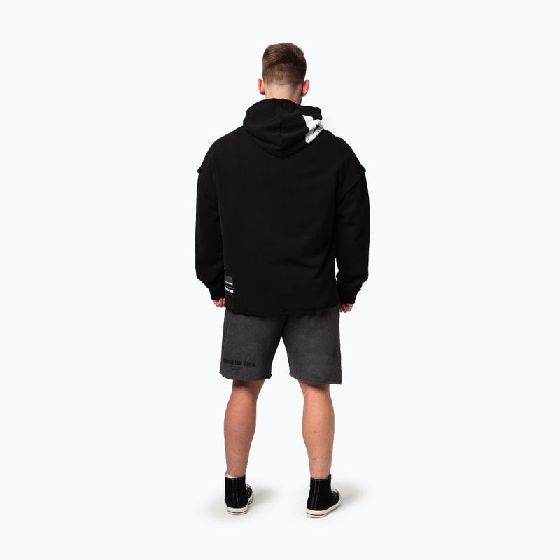 Vyriškas treniruočių džemperis NEBBIA NO BS Hoodie black 3