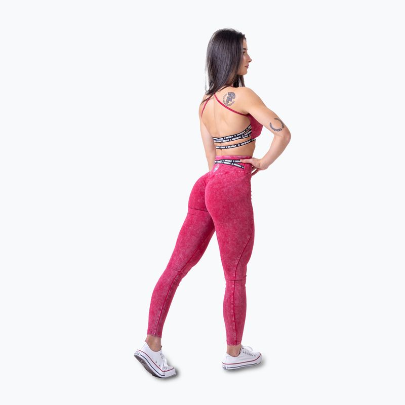 Moteriškos treniruočių tamprės NEBBIA Washed High Waisted Legacy red 3