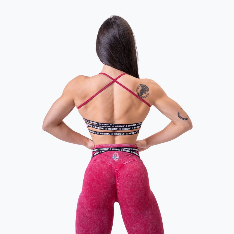 Moteriškos treniruočių tamprės NEBBIA Washed High Waisted Legacy red 4