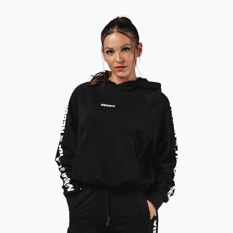 Moteriškas džemperis NEBBIA Off-Duty Hoodie black