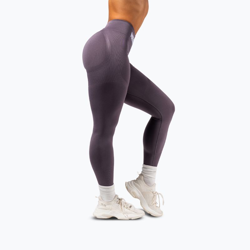 Moteriškos treniruočių tamprės NEBBIA Flow Seamless Push-Up dark grey 4
