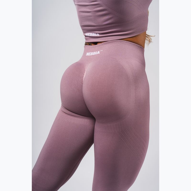 Moteriškos treniruočių tamprės NEBBIA Flow Seamless Maximum Push-Up pink 6