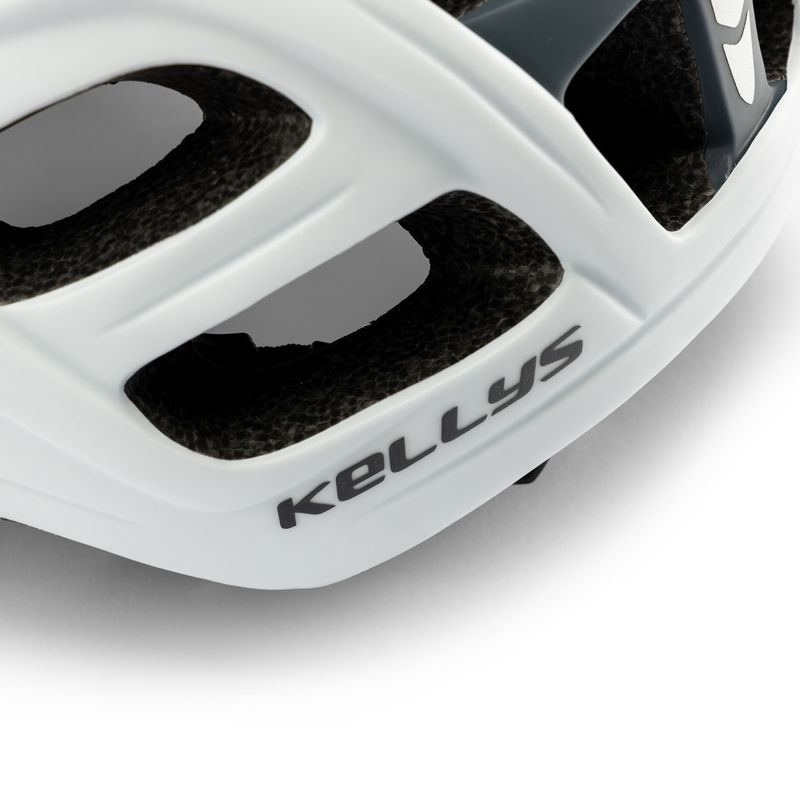 Kellys DARE 018 vyriškas dviratininko šalmas baltos spalvos 7